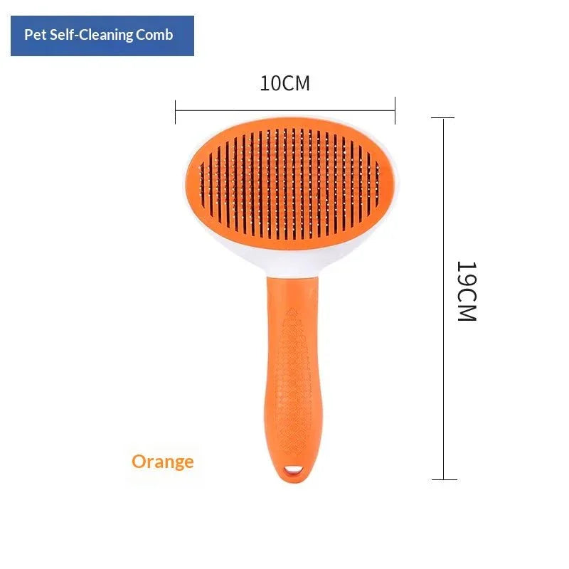 One - click Pet Hair Removal Steel Comb For Cats And Dogs - seenewpaw