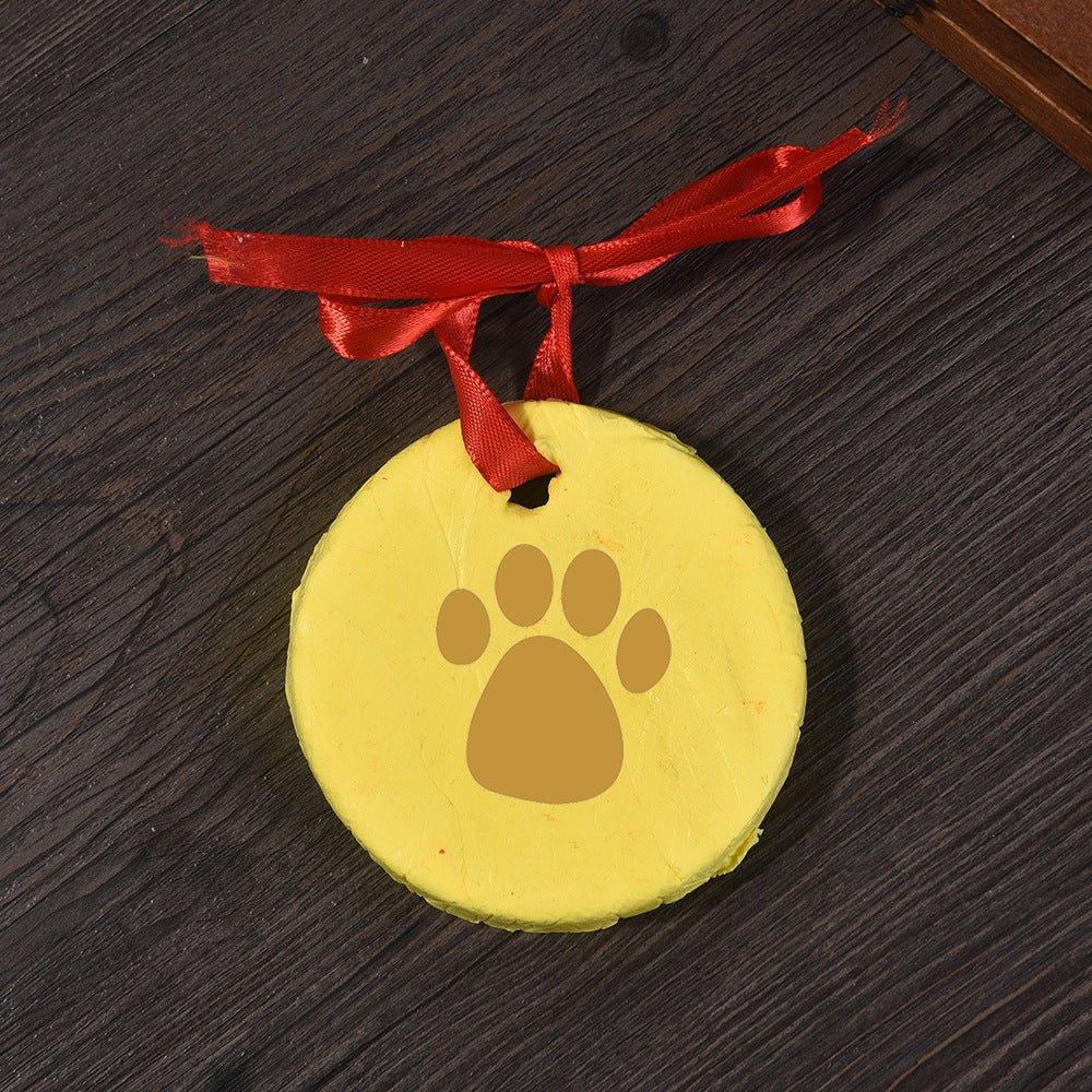 White Pet Cat And Dog Paw DIY Ink Pad Souvenir - seenewpaw