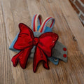 Sphynx Cat Chest Harness With Red Bow And Leash - seenewpaw