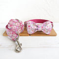 Metal Buckle Dog Collar Leash Bow Tie Accessory - seenewpaw