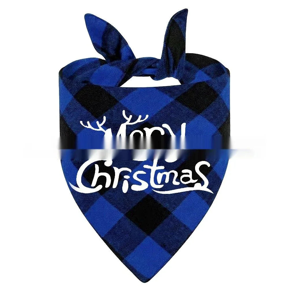 Wan Christmas Pet Triangle Plaid - seenewpaw
