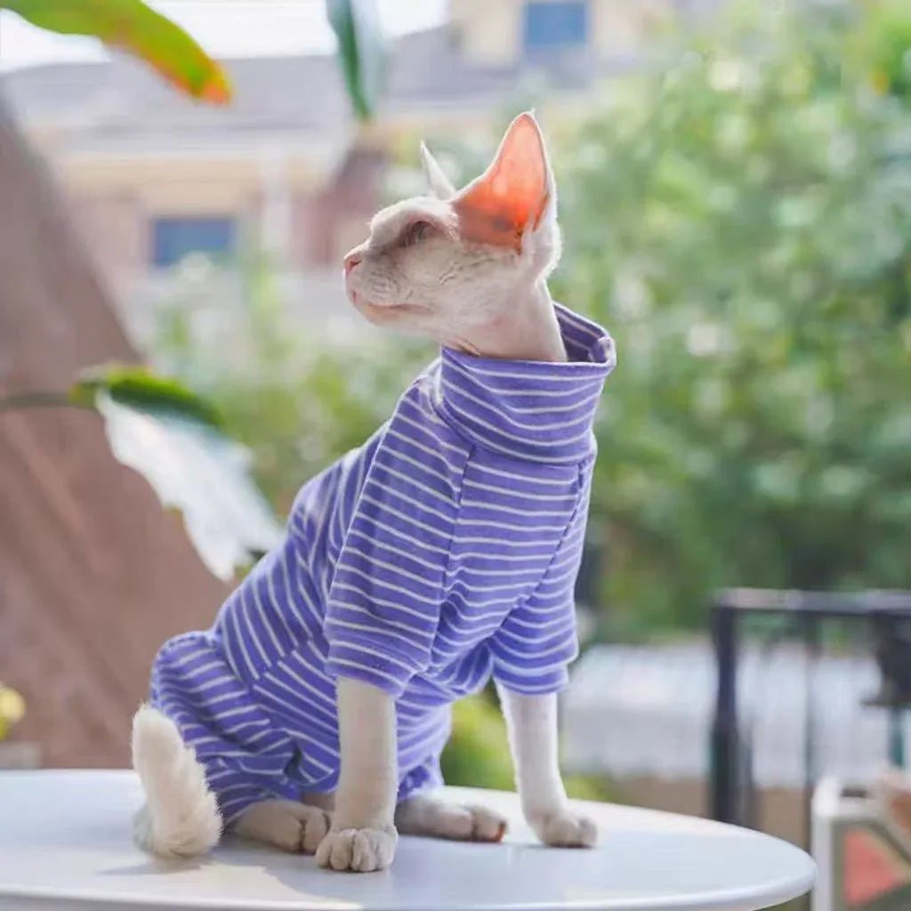 Pet Clothes Cat Spring Summer New Arrival Belly - Protecting Full - Covering - seenewpaw