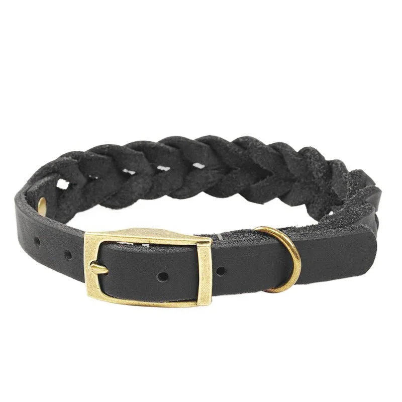 Genuine Leather Dog Leash With Anti - pull Design - seenewpaw