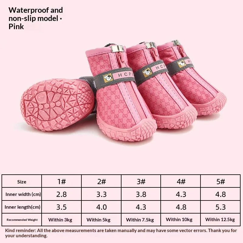 Waterproof Non - slip Breathable Rain Boots For Pet Dogs - seenewpaw