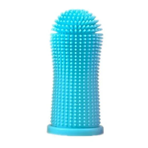 360 - degree Silicone Finger Toothbrush For Cross - border Pets, Deep Oral Cleaning Finger Sleeve For Dogs And Cats - seenewpaw
