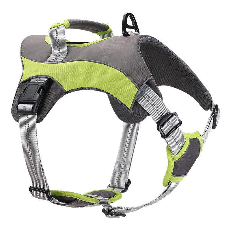 Breathable Large Dog Chest Harness With Leash - seenewpaw