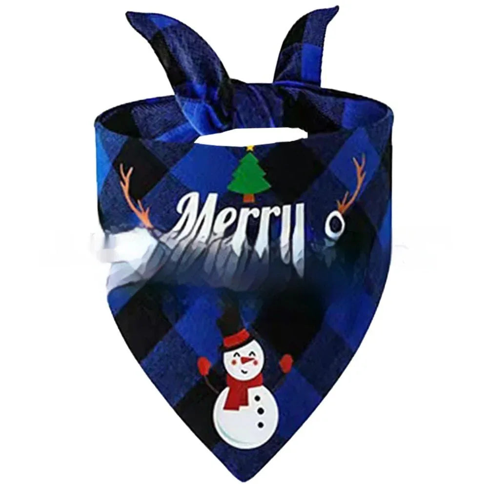 Wan Christmas Pet Triangle Plaid - seenewpaw