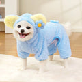 Pet Dog And Cat Clothing And Accessories Autumnwinter Fleece - lined Four - legged Dog Outfits - seenewpaw