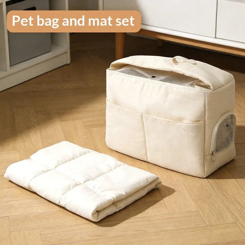 Pet Cat Carrier Portable For Outdoor Travel - seenewpaw