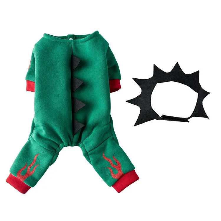 Christmas Pet Costume Clothes Small And Medium Dog Halloween New AutumnWinter Dog Apparel - seenewpaw