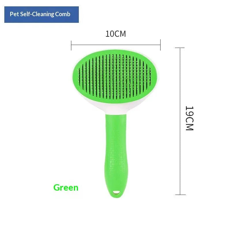 One - click Pet Hair Removal Steel Comb For Cats And Dogs - seenewpaw