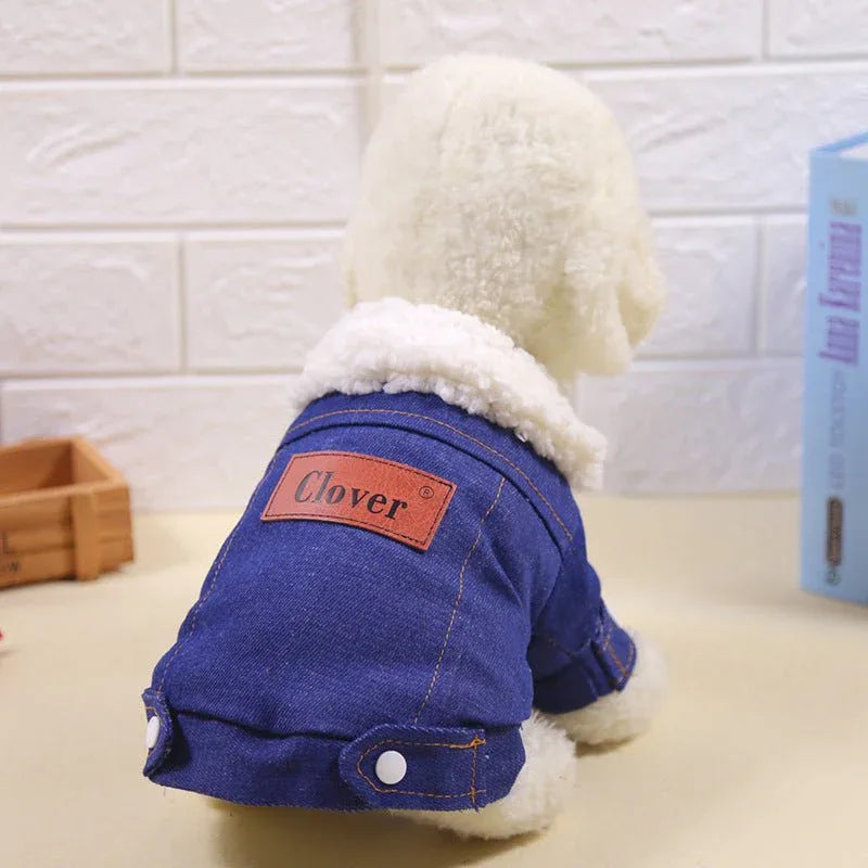 Pet Bichon Pomeranian Small Puppy Warm Thickened Winter Clothes - seenewpaw