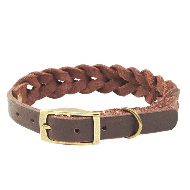 Genuine Leather Dog Leash With Anti - pull Design - seenewpaw