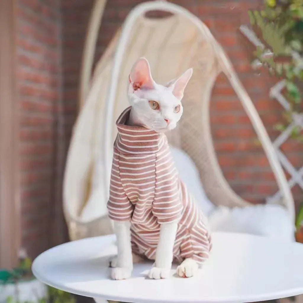 Pet Clothes Cat Spring Summer New Arrival Belly - Protecting Full - Covering - seenewpaw
