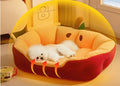All - Season Teddy Sleeping Small Dog Bed Sofa Cat Den With Warm Insulation For Autumn And Winter - seenewpaw