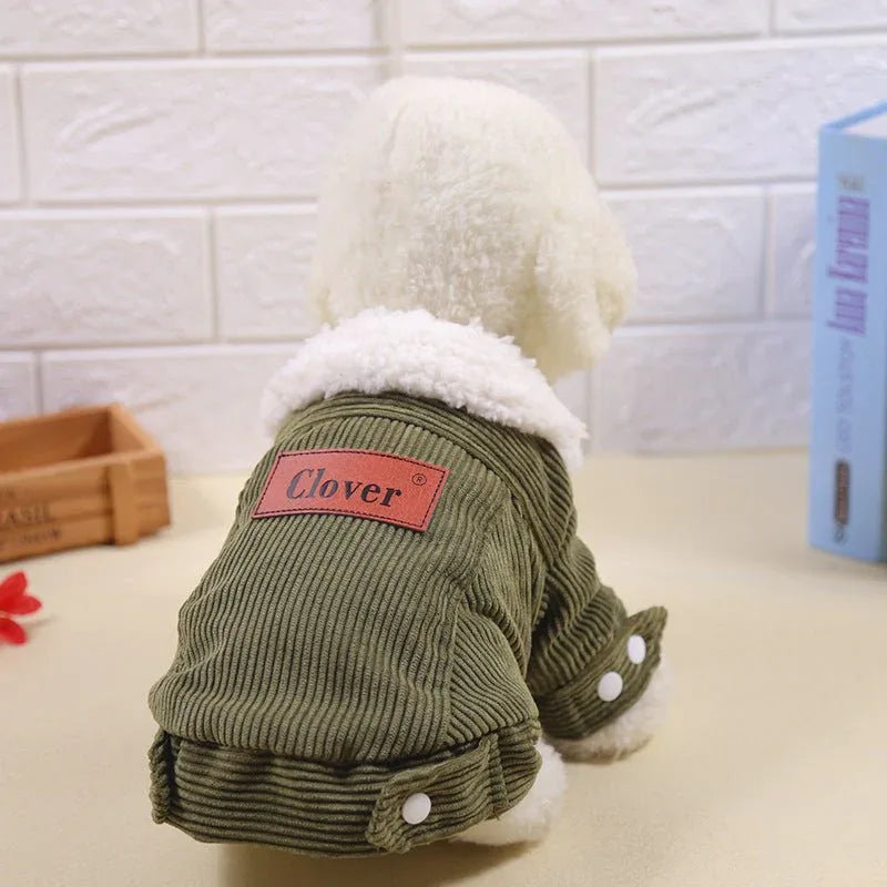 Pet Bichon Pomeranian Small Puppy Warm Thickened Winter Clothes - seenewpaw
