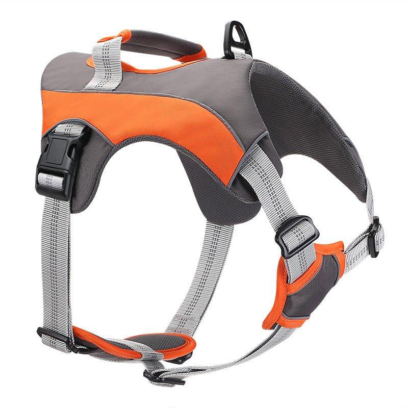Breathable Large Dog Chest Harness With Leash - seenewpaw