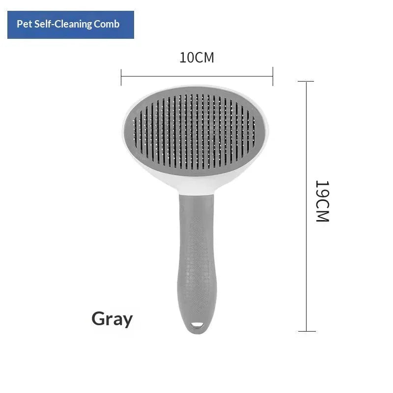One - click Pet Hair Removal Steel Comb For Cats And Dogs - seenewpaw