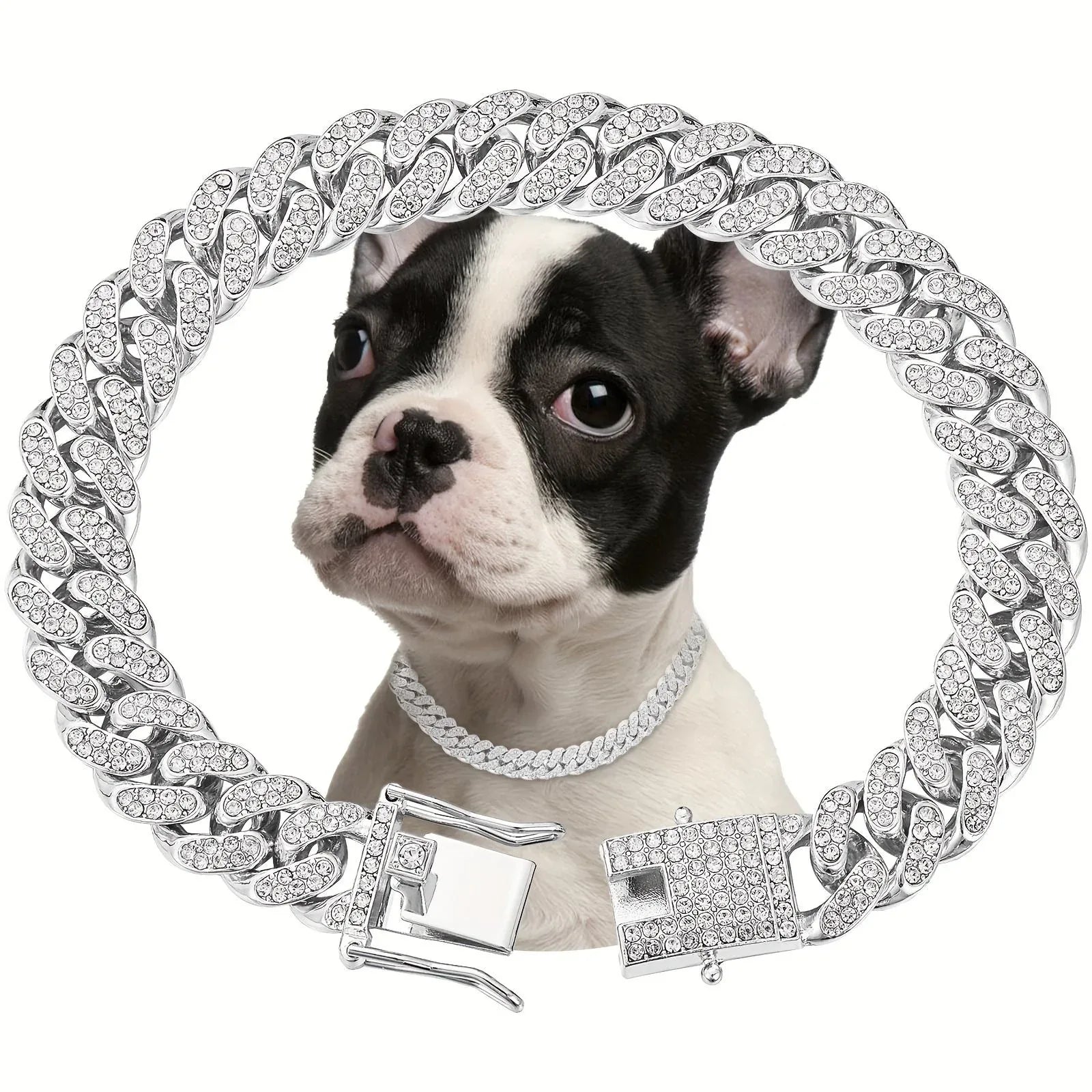 Shiny Diamond Safety Metal Necklace - seenewpaw
