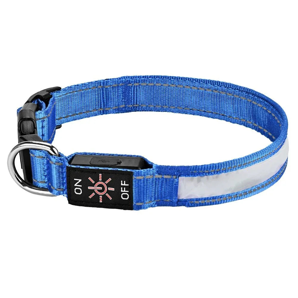 Multi - Color High - Visibility Rechargeable Pet Glow Collar - seenewpaw