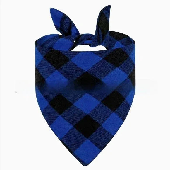Wan Christmas Pet Triangle Plaid - seenewpaw