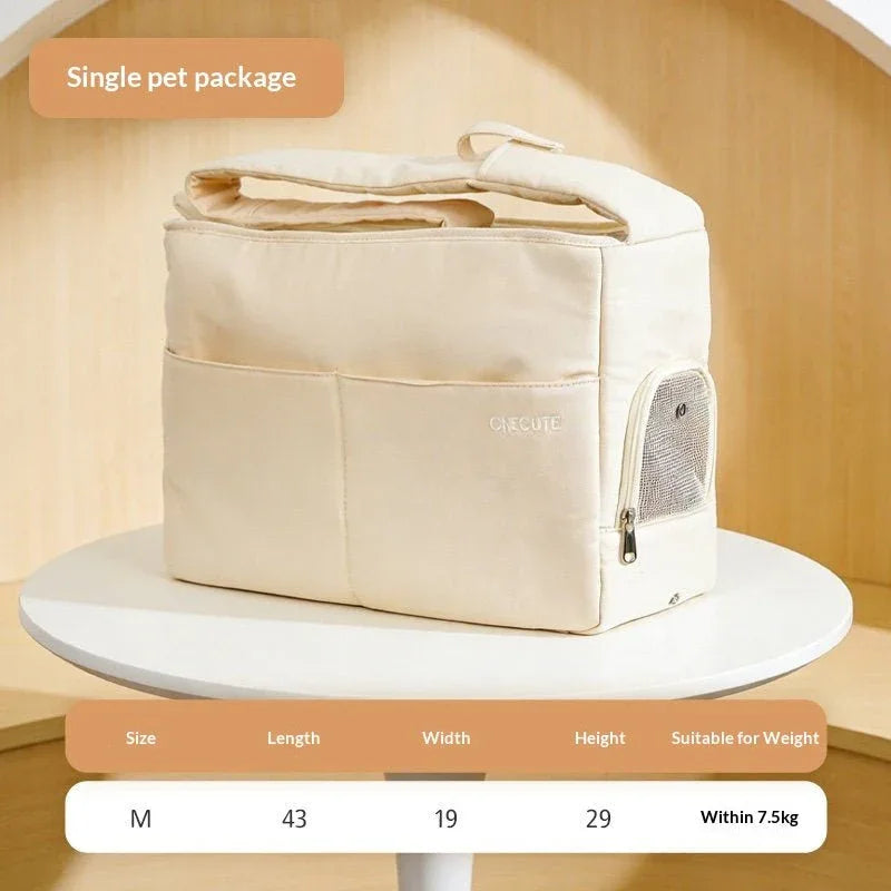 Pet Cat Carrier Portable For Outdoor Travel - seenewpaw