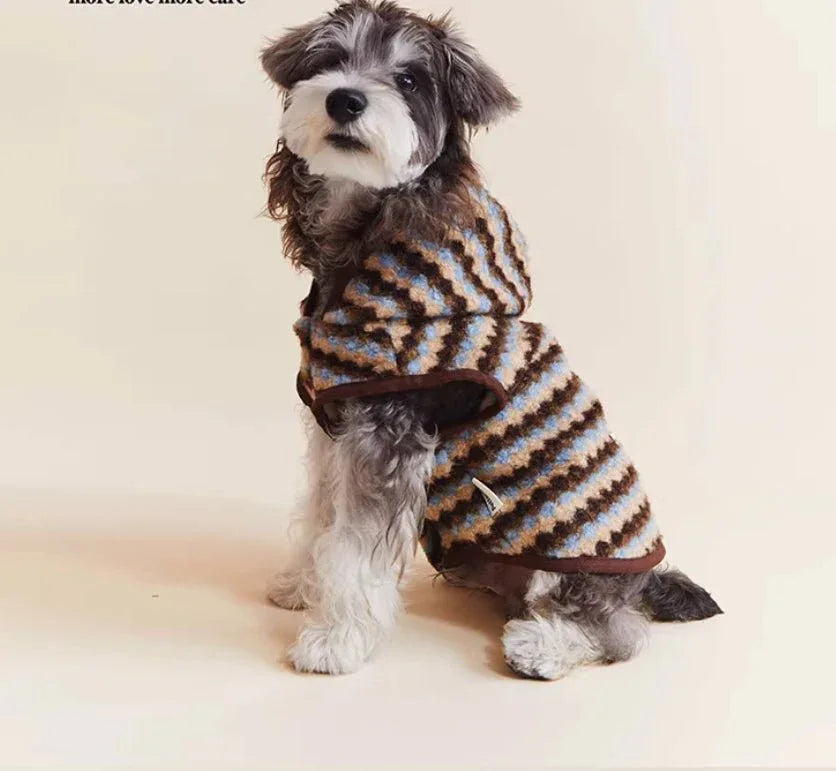Autumn Winter New Vintage Hooded Corgi Fleece - Lined Jacket - seenewpaw