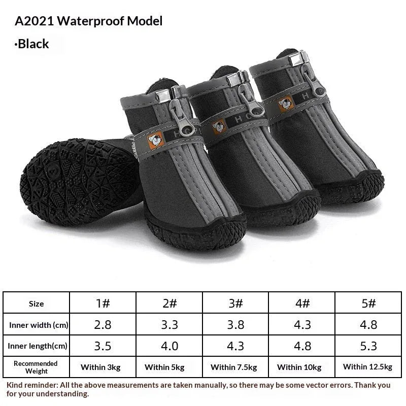 Waterproof Non - slip Breathable Rain Boots For Pet Dogs - seenewpaw