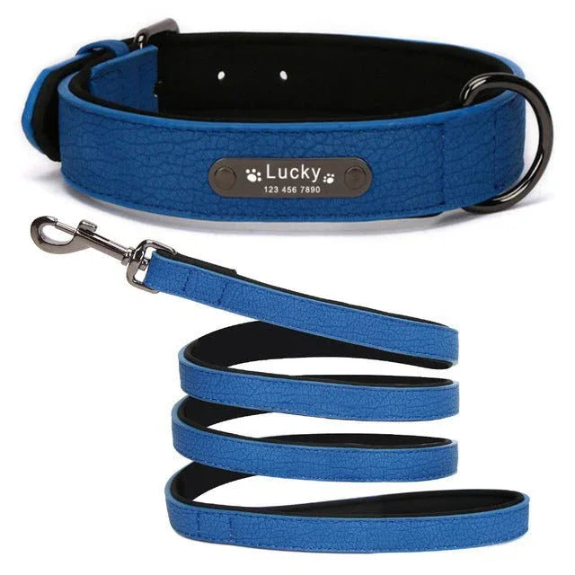 Soft Leather Dog Collar Collar For Large Dogs - seenewpaw