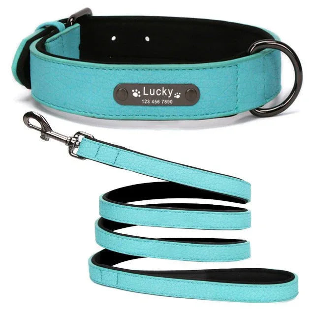 Soft Leather Dog Collar Collar For Large Dogs - seenewpaw