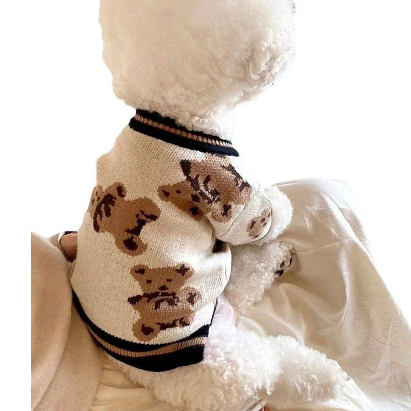 Pet Knitted Sweater For Teddy Bichon Frise, And Small Puppies - seenewpaw