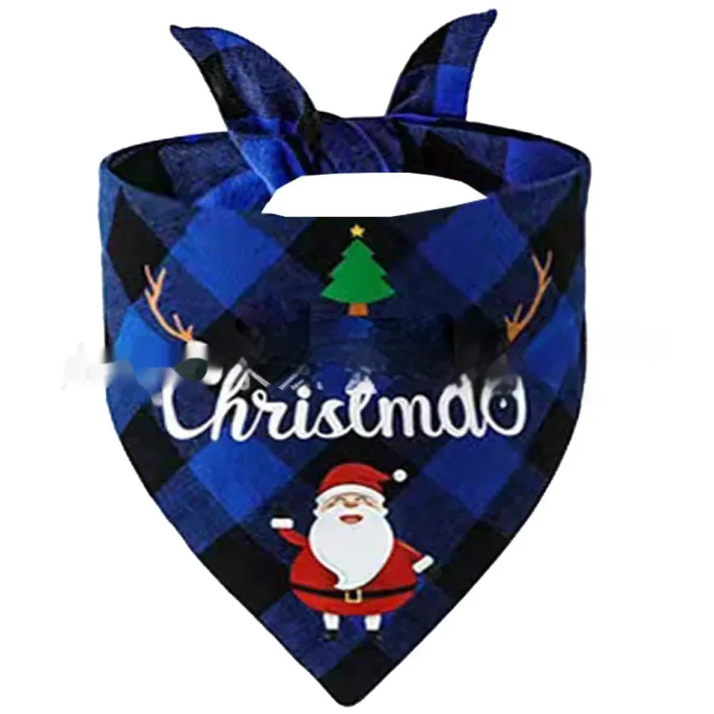 Wan Christmas Pet Triangle Plaid - seenewpaw