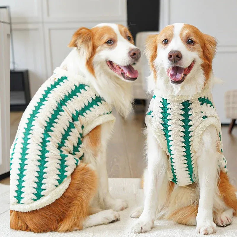 Fashion Golden Retriever Pet Fleece Clothing - seenewpaw