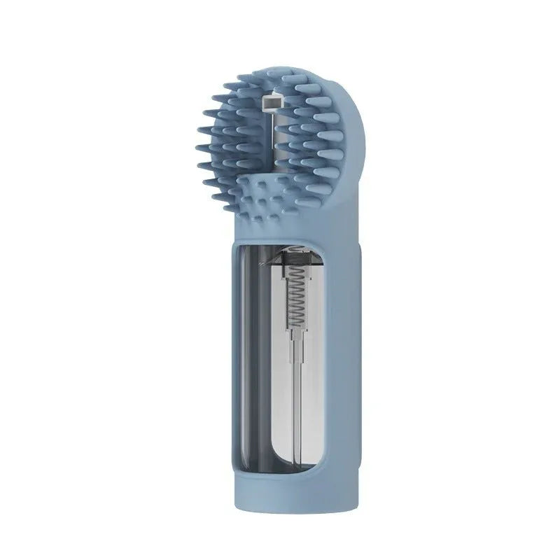 Silicone 2 - in - 1 Multi - Functional Pet Bath Brush - seenewpaw